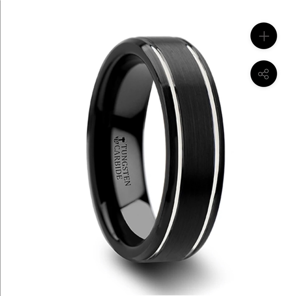 Band & Vow Men’s Wedding Ring Size 8.5 Nocturne